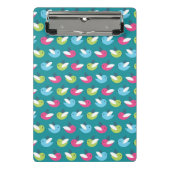 Vögel kopieren Blau Mini Klemmbrett (Vorderseite)