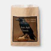 Vögel - Krähen Amsel Rabe Samen Packet Geschenktütchen (Vorderseite)