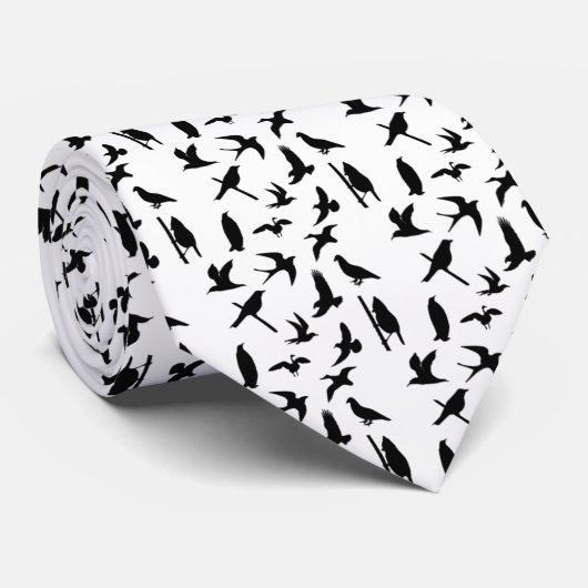 Vögel Krawatte (Gerollt)