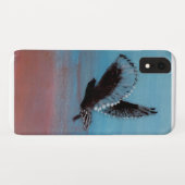 Vogel-Kunst-Sonnenaufgang-Eule Case-Mate iPhone Hülle (Rückseite (Horizontal))