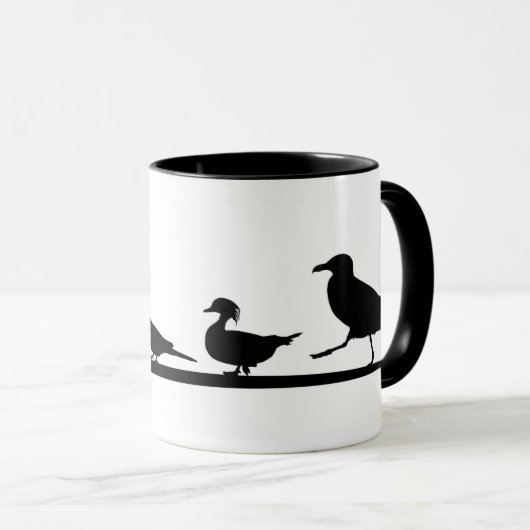 Vögel Laufende Tasse (VorderseiteRechts)