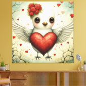 Vogel-Liebe 2 Leinwanddruck (Insitu (Wohnzimmer))