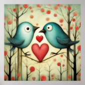 Vogel-Liebe 3 Poster (Vorne)