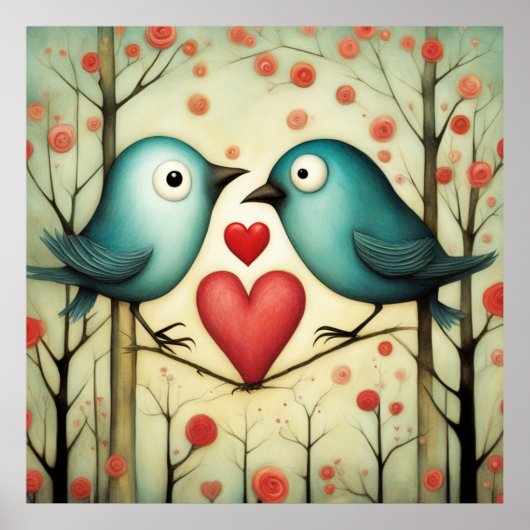 Vogel-Liebe 3 Poster (Vorne)