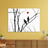 Vögel lieben auf Leinwand (Insitu (Wohnzimmer))
