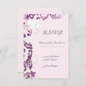 Vögel lieben im Flug RSVP Karte (Vorne/Hinten)