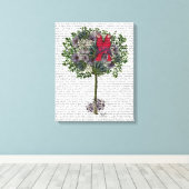 Vögel lieben in einem Baum Leinwanddruck (Insitu (Holzboden))