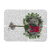 Vögel lieben in einem Baum Magnet (Horizontal)