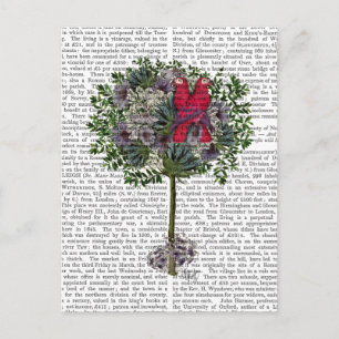 Vögel lieben in einem Baum Postkarte