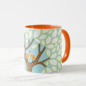 Vögel lieben in einem Baum (Tag) Tasse (VorderseiteRechts)