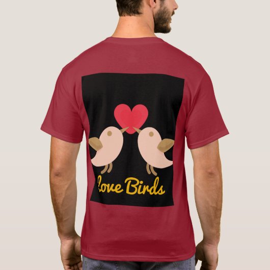 Vögel lieben Männer T - Shirt (Rückseite)
