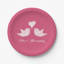 Vögel lieben mit dem Text für Herz