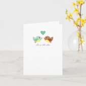 Vögel lieben Mitteilungskarten (Gelbe Blume)