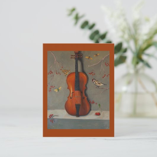 Vogel-Lied Postkarte (Stehend Vorderseite)