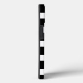 Vogel Lover! Roter Kardinal auf B&W Streifen, Name Case-Mate iPhone Hülle (Rückseite / Rechts)