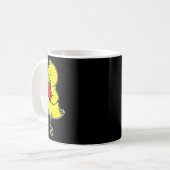 Vogel macht Boxen Kaffeetasse (Vorderseite Links)