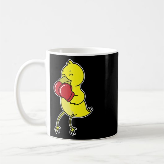 Vogel macht Boxen Kaffeetasse (Links)
