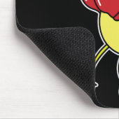 Vogel macht Boxen Mousepad (Ecke)