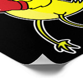 Vogel macht Boxen Poster (Ecke)
