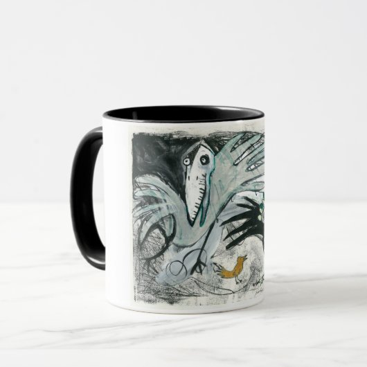 Vogel-Malerei-Tasse Tasse (Vorderseite Links)