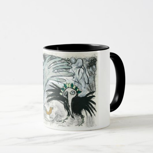 Vogel-Malerei-Tasse Tasse (VorderseiteRechts)