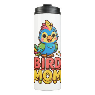 Vogel-Mama Süßer Papagei Thermobecher Thermosbecher