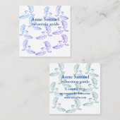 Vögel, maßgeschneiderte Visitenkarten Quadratische Visitenkarte (Vorne/Hinten)