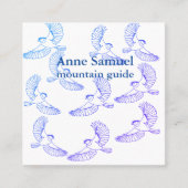 Vögel, maßgeschneiderte Visitenkarten Quadratische Visitenkarte (Vorderseite)