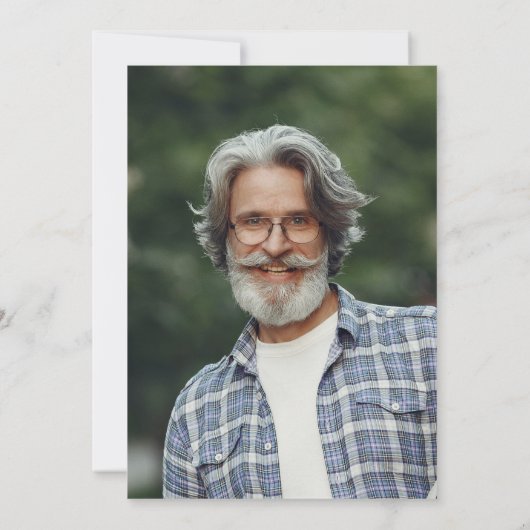 Vögel Meer Strand für immer in unserem Herzen Einladung (Rückseite)