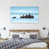Vögel, Meeresraupen-Foto-gekreuzte Leinwand (Insitu (Schlafzimmer))
