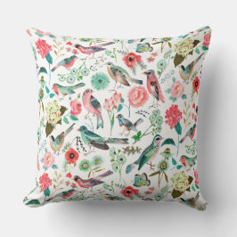 Vögel, mehrfarbiger Allround-Druck Kissen