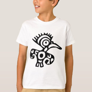 Vogel, mexikanische Hieroglyph(Maya) T-Shirt
