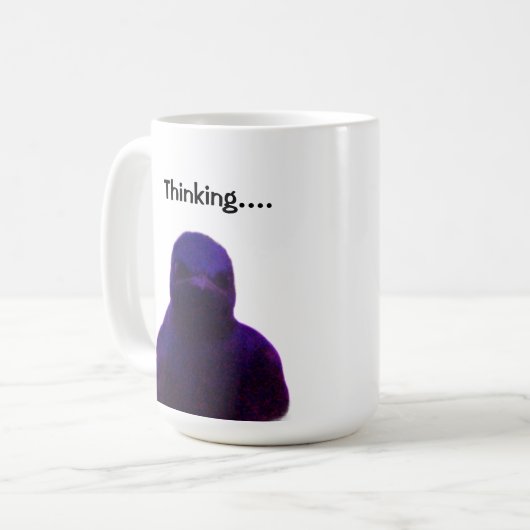 Vogel mit Attitude-Tasse Kaffeetasse (Vorderseite Links)