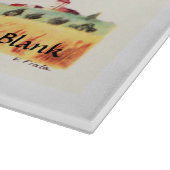 Vogel mit Blume Schneidebrett (Ecke)