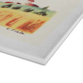 Vogel mit Blume Schneidebrett (Ecke)