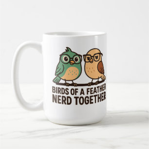 Vögel mit demselben Federkleid nerdeln zusammen Lu Kaffeetasse