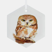 Vögel mit der Attitude Naturerlebnis Kunst, Dichtu Ornament Aus Glas (Rückseite)