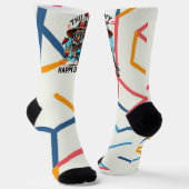 Vogel mit Drehung Socken (Gewinkelt)