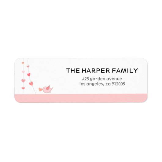 Vogel mit einem Herz Valentinstag (Vorne)