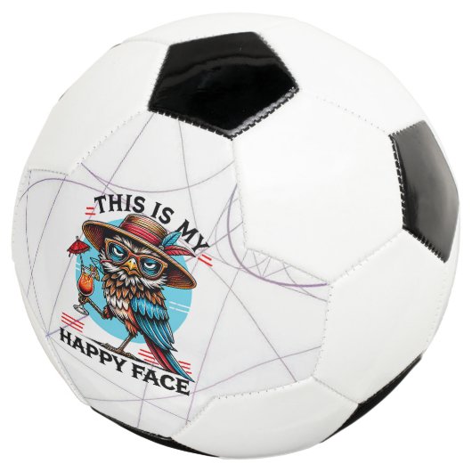 Vogel mit einer Wendung Fußball (Dreiviertel)