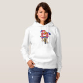 Vogel mit Fahrrad Hoodie (Vorne ganz)