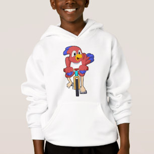 Vogel mit Fahrrad Hoodie