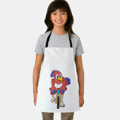 Vogel mit Fahrrad Schürze (Insitu)