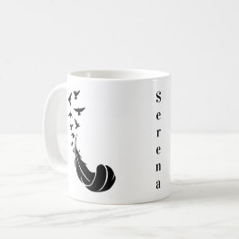 Vögel mit Feather Nature Name Getränke Tasse
