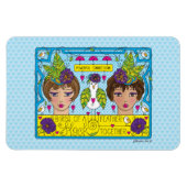 Vögel mit Feder_Flexible Magnet 6"x4" (Horizontal)