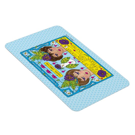 Vögel mit Feder_Flexible Magnet 6"x4" (Rechte Seite)