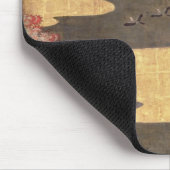 Vögel mit Herbst- und Winter-Blumen Mousepad (Ecke)