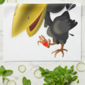 Vogel mit Herz Geschenk Küche Handtuch Cartoon (Gefaltet)