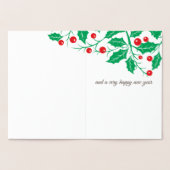 Vogel mit Holy & Berries Foil Folienkarte (Innenseite)