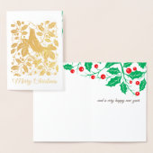 Vogel mit Holy & Berries Foil Folienkarte (Anzeige)